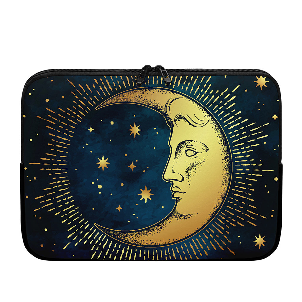 Vintage Moon And Sun Print Laptop Sleeve