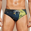 Vintage Moon And Sun Print Men's Swim Briefs