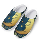 Vintage Moon And Sun Print Mesh Casual Shoes