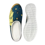 Vintage Moon And Sun Print Mesh Casual Shoes