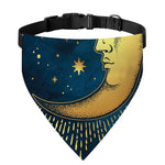 Vintage Moon And Sun Print Over The Collar Dog Bandana