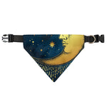 Vintage Moon And Sun Print Over The Collar Dog Bandana