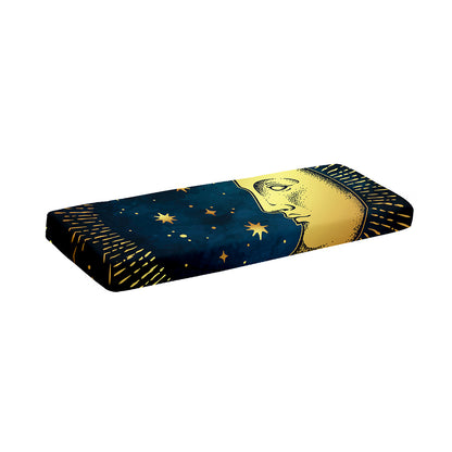 Vintage Moon And Sun Print Piano Keyboard Cover