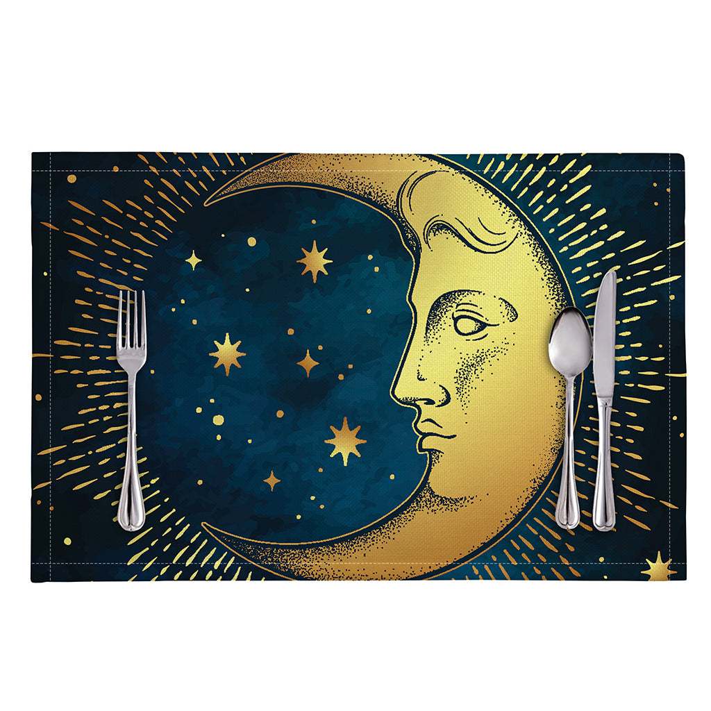 Vintage Moon And Sun Print Placemat