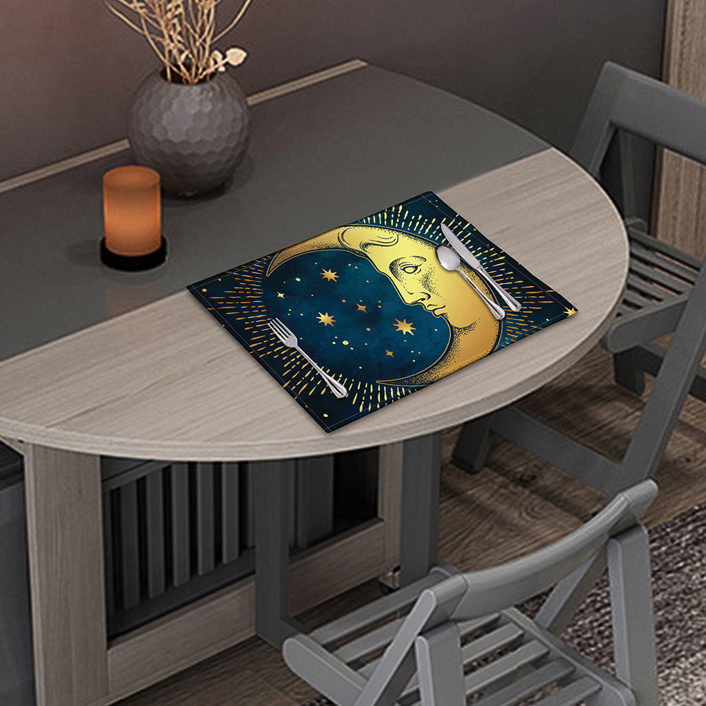Vintage Moon And Sun Print Placemat