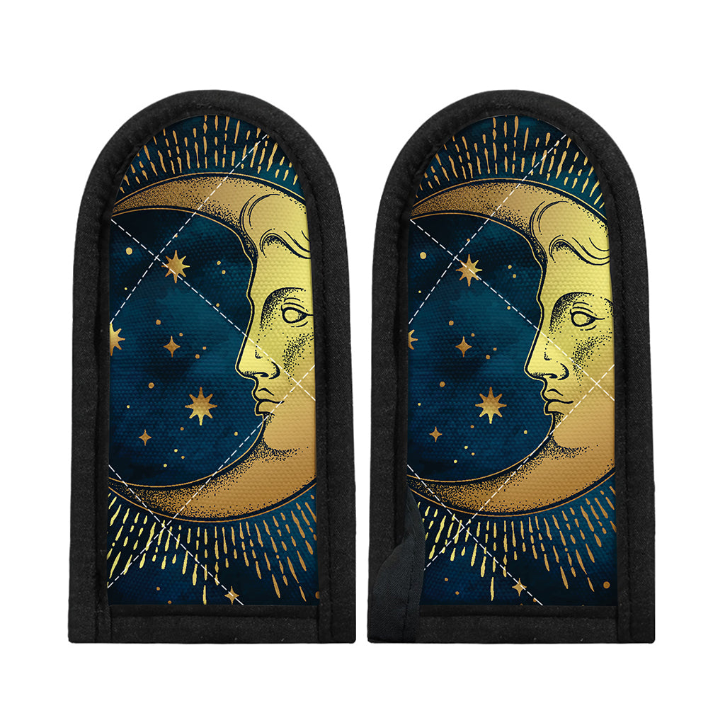 Vintage Moon And Sun Print Skillet Handle Cover