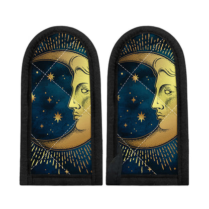 Vintage Moon And Sun Print Skillet Handle Cover