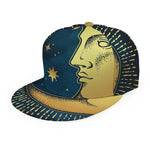Vintage Moon And Sun Print Snapback Cap