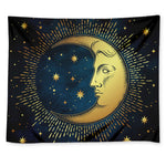 Vintage Moon And Sun Print Tapestry