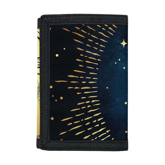 Vintage Moon And Sun Print Trifold Wallet