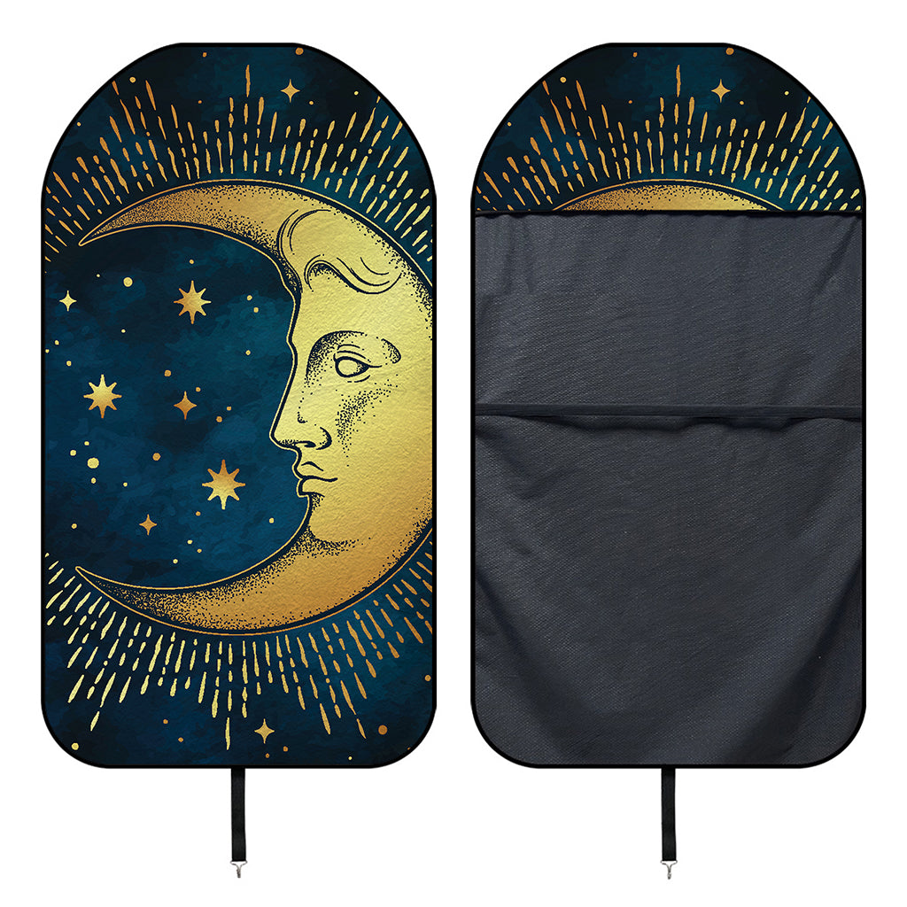 Vintage Moon And Sun Print Waterproof Car Seat Cover