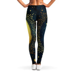 Vintage Moon And Sun Print Women's Leggings