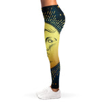 Vintage Moon And Sun Print Women's Leggings