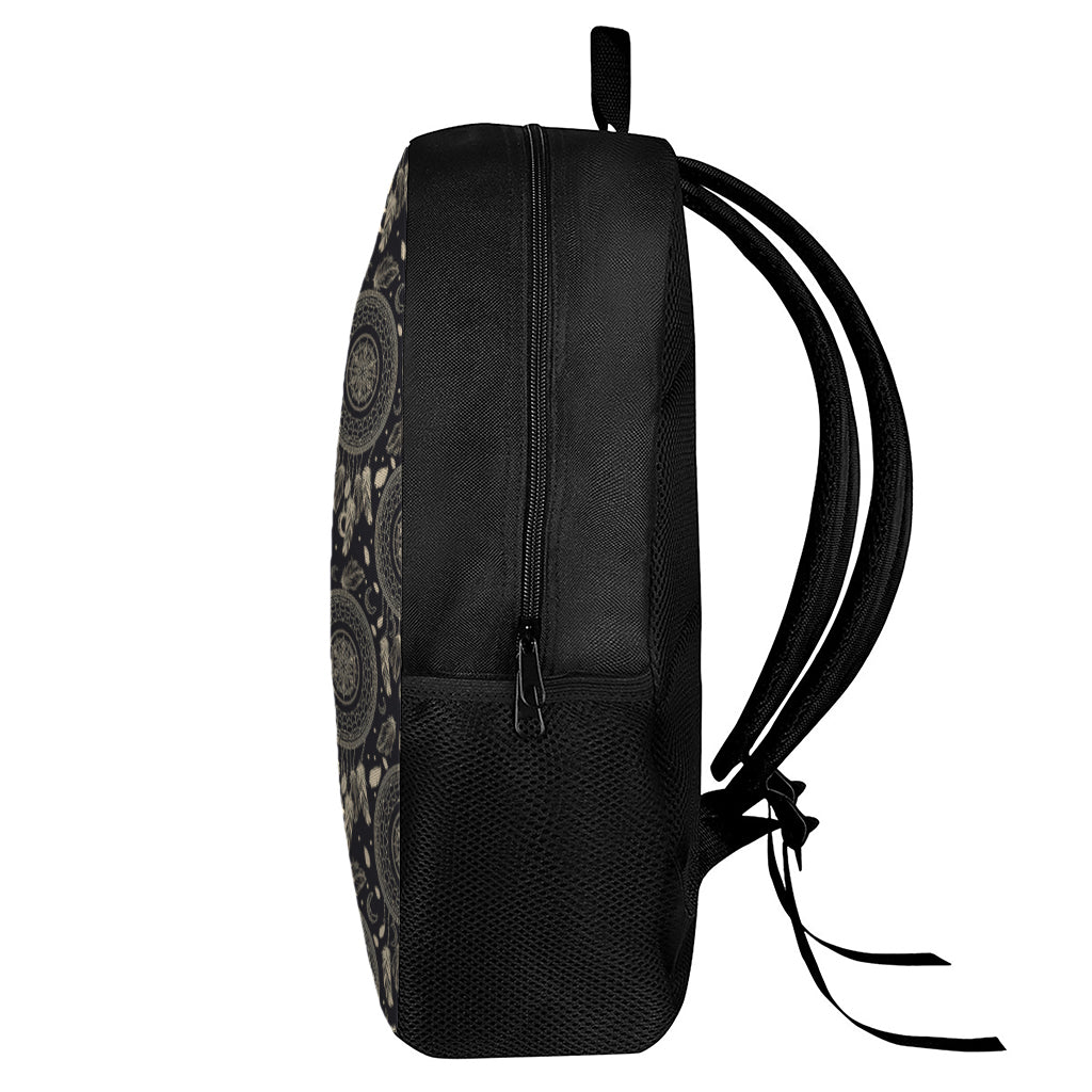 Vintage Native Dream Catcher Print 17 Inch Backpack