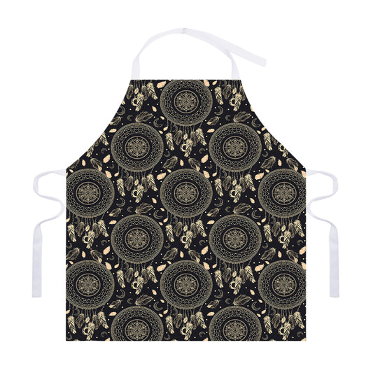 Vintage Native Dream Catcher Print Adjustable Apron