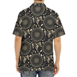Vintage Native Dream Catcher Print Aloha Shirt