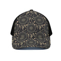 Vintage Native Dream Catcher Print Black Mesh Trucker Hat