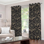 Vintage Native Dream Catcher Print Blackout Grommet Curtains