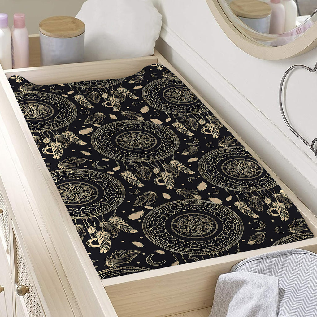 Vintage Native Dream Catcher Print Changing Pad Cover