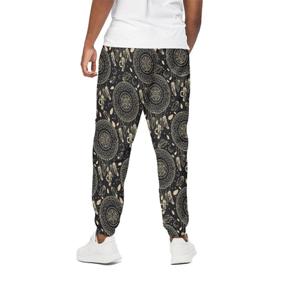 Vintage Native Dream Catcher Print Cotton Pants