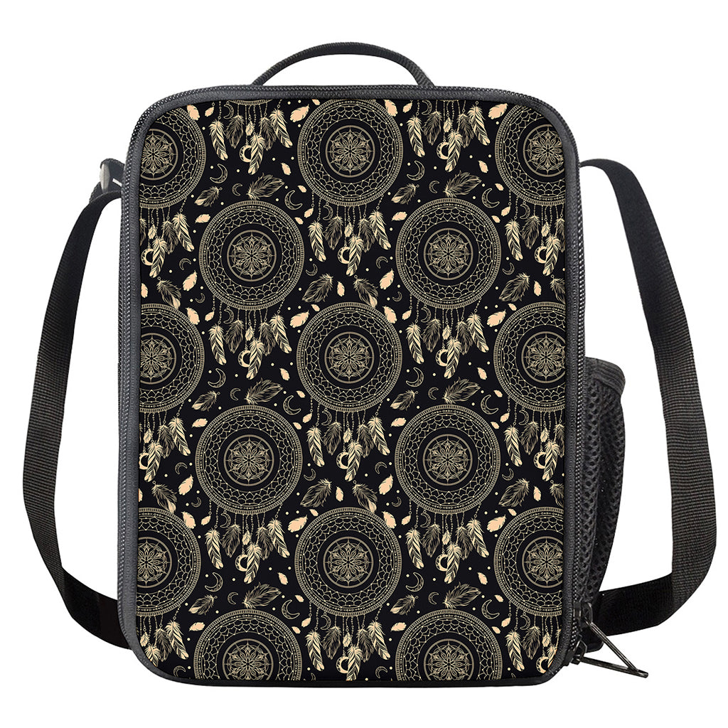 Vintage Native Dream Catcher Print Crossbody Lunch Bag