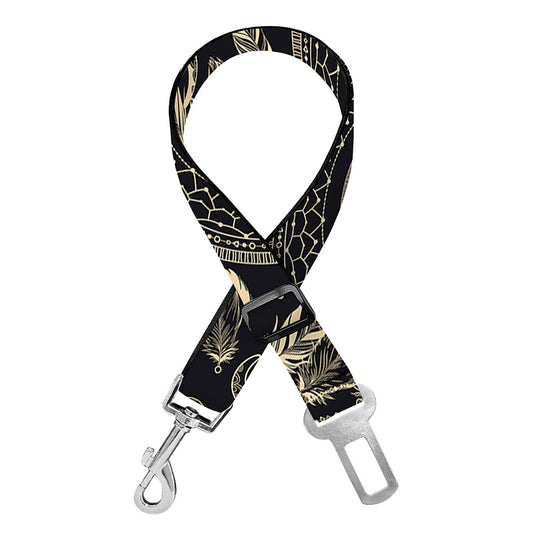 Vintage Native Dream Catcher Print Dog Seat Belt