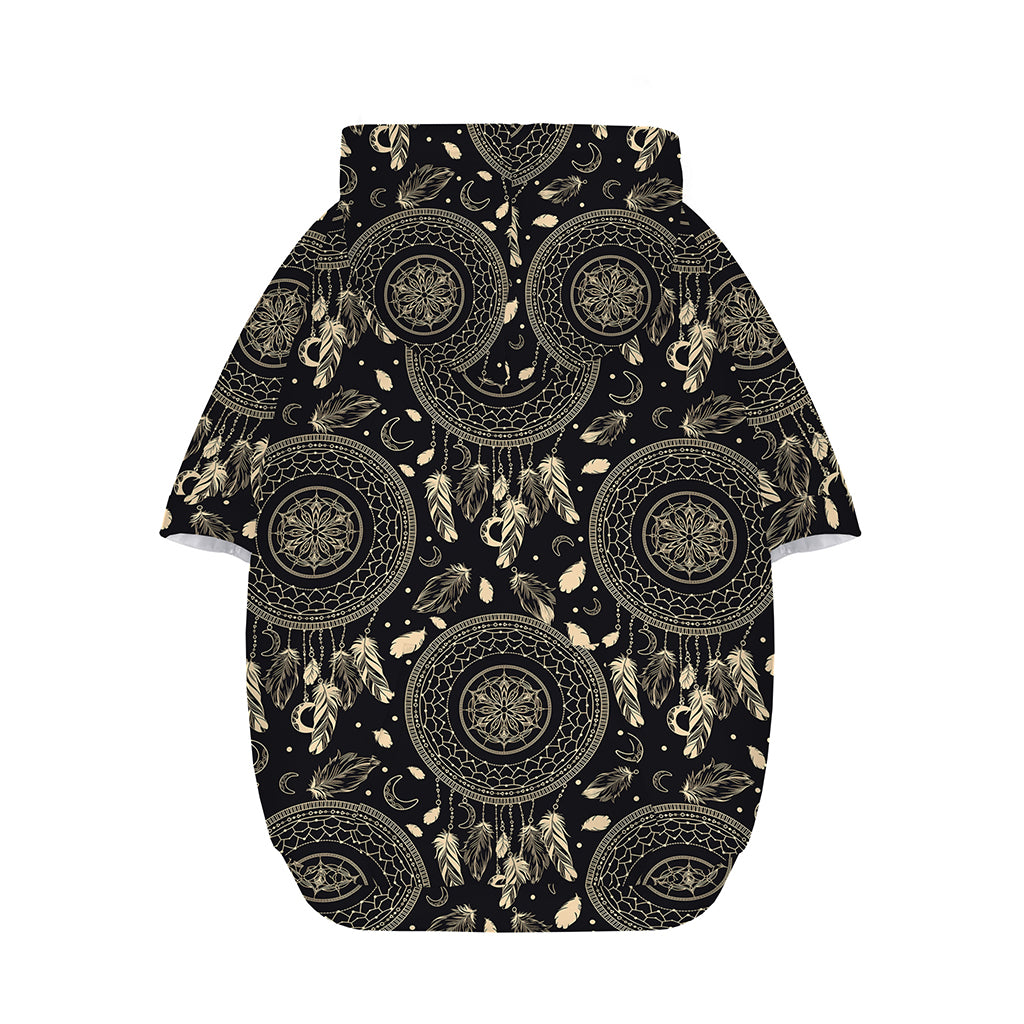 Vintage Native Dream Catcher Print Dog Zip Up Hoodie