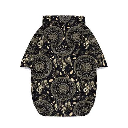 Vintage Native Dream Catcher Print Dog Zip Up Hoodie
