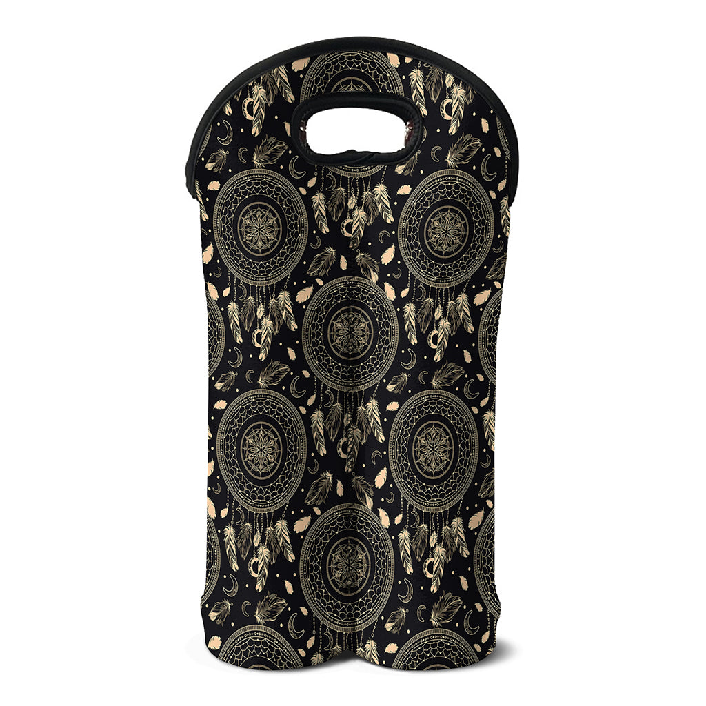 Vintage Native Dream Catcher Print Double Neoprene Wine Tote