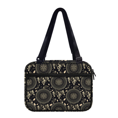 Vintage Native Dream Catcher Print Double Strap Bible Bag