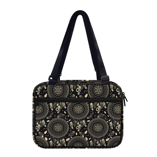 Vintage Native Dream Catcher Print Double Strap Bible Bag