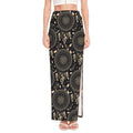 Vintage Native Dream Catcher Print High Slit Maxi Skirt