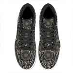 Vintage Native Dream Catcher Print High Top Leather Sneakers