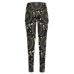Vintage Native Dream Catcher Print High-Waisted Pocket Leggings