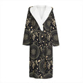 Vintage Native Dream Catcher Print Hooded Bathrobe
