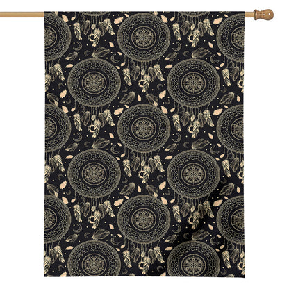 Vintage Native Dream Catcher Print House Flag