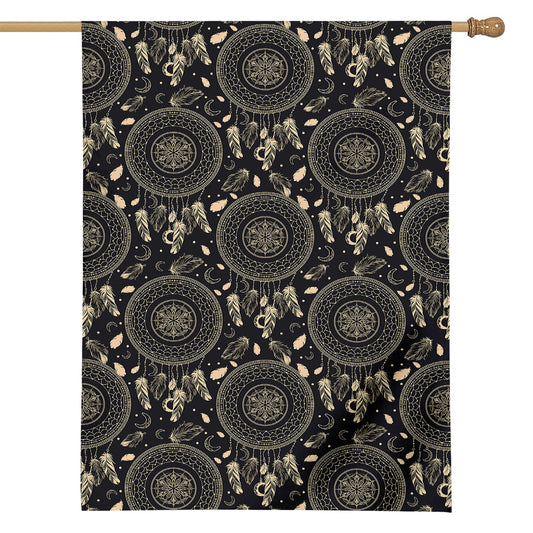 Vintage Native Dream Catcher Print House Flag