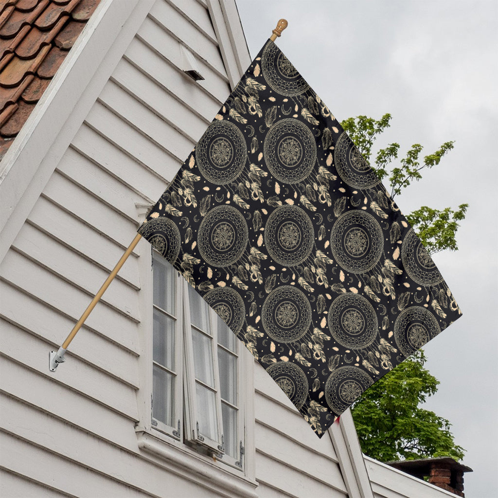 Vintage Native Dream Catcher Print House Flag