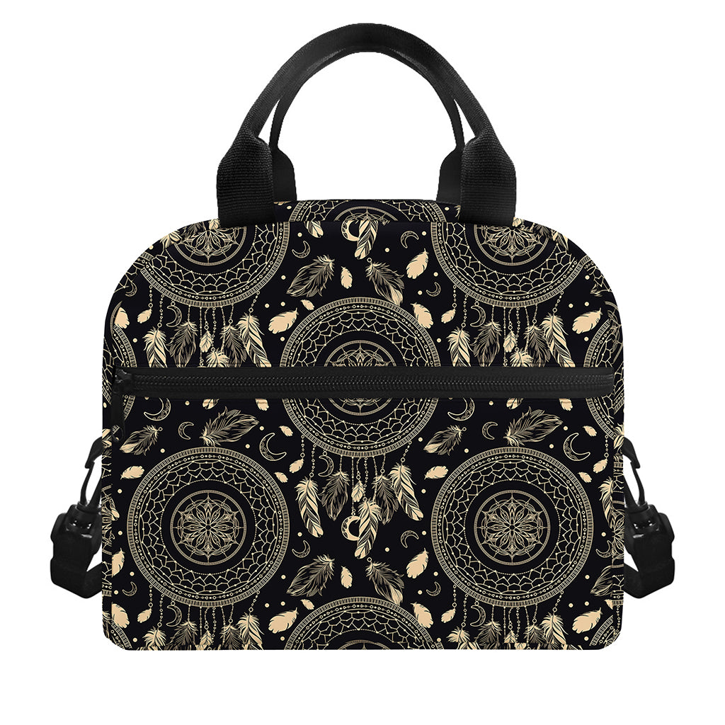 Vintage Native Dream Catcher Print Insulated Lunch Bag