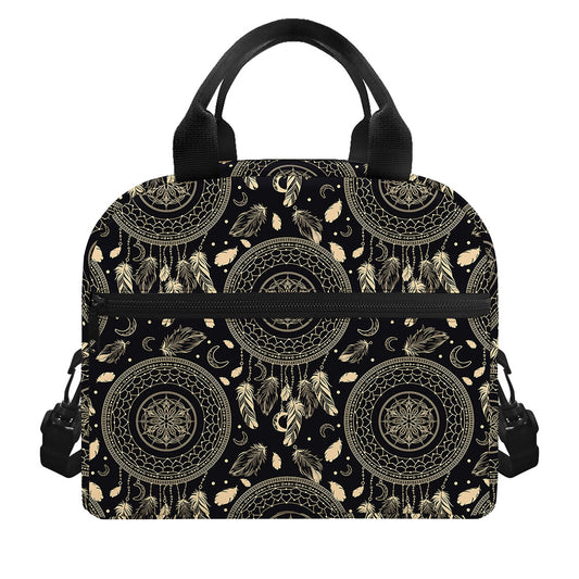Vintage Native Dream Catcher Print Insulated Lunch Bag