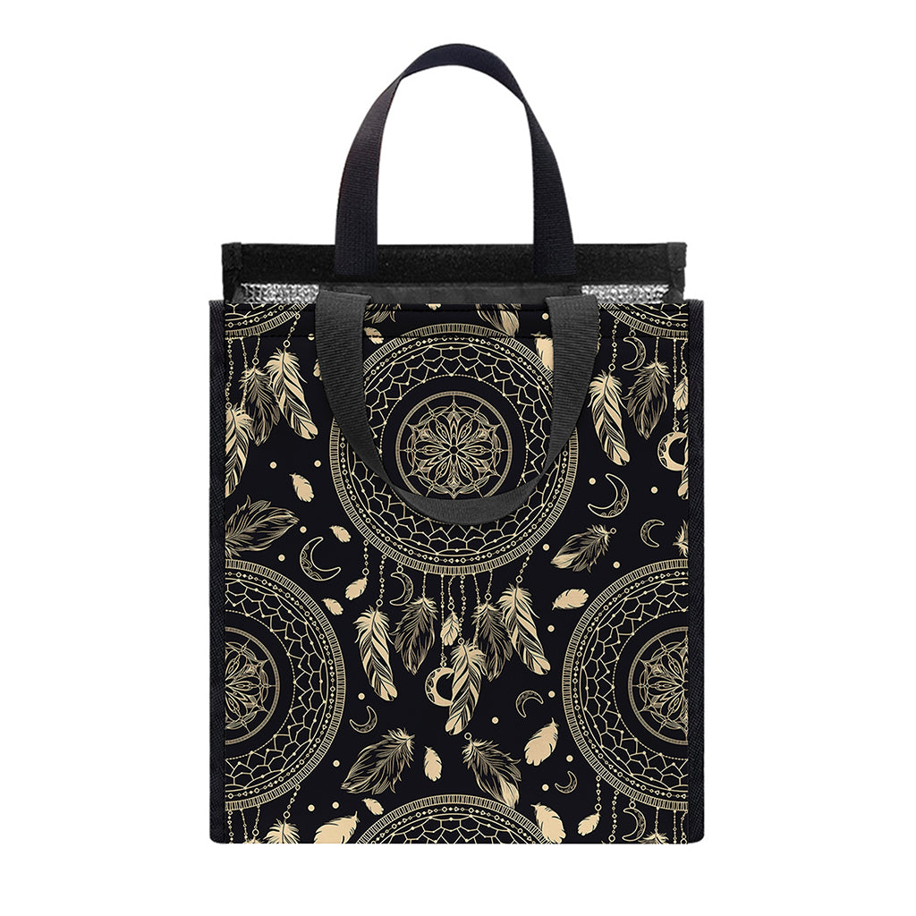 Vintage Native Dream Catcher Print Insulated Lunch Tote