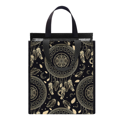 Vintage Native Dream Catcher Print Insulated Lunch Tote