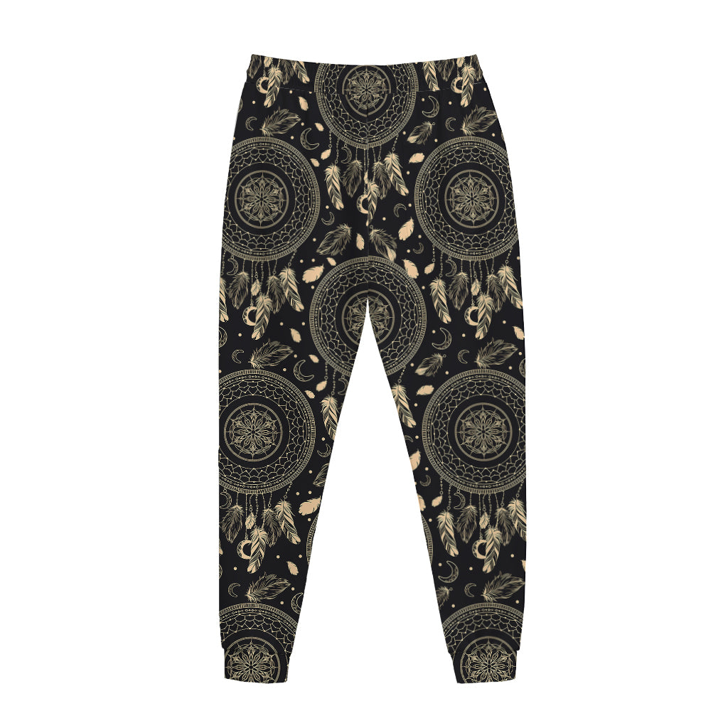 Vintage Native Dream Catcher Print Jogger Pants