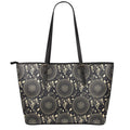 Vintage Native Dream Catcher Print Leather Tote Bag With Zipper