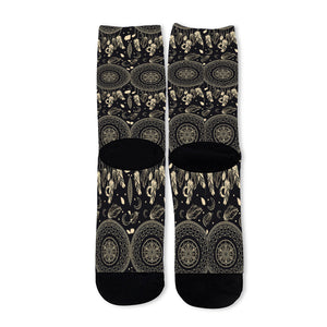 Vintage Native Dream Catcher Print Long Socks