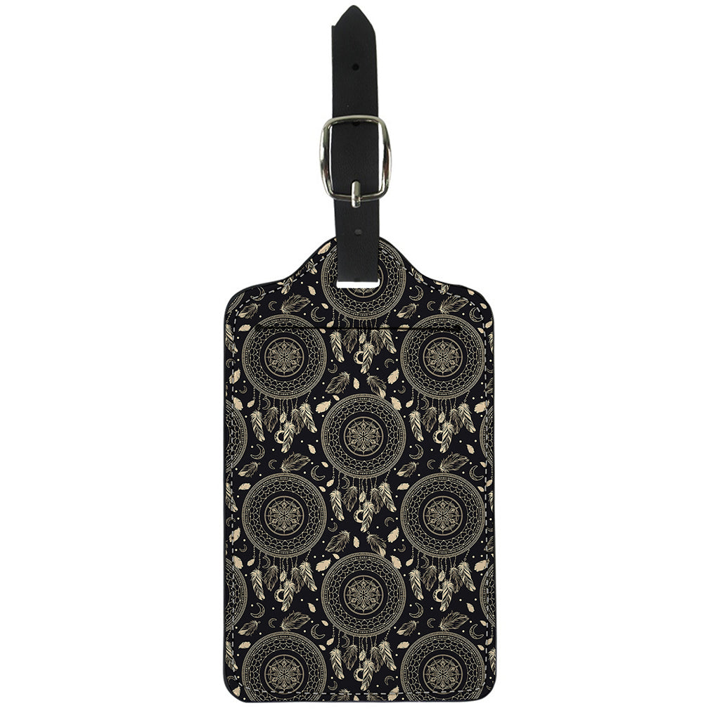 Vintage Native Dream Catcher Print Luggage Tag