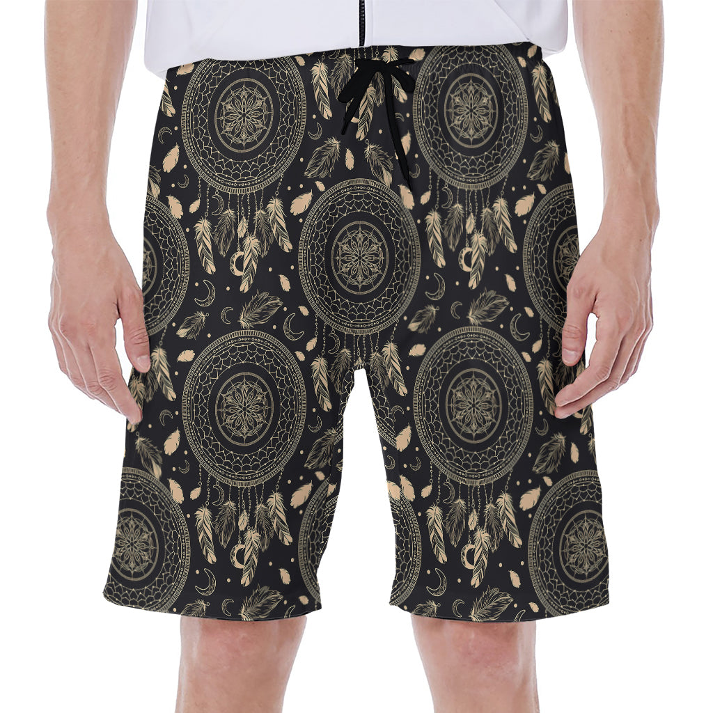 Vintage Native Dream Catcher Print Men's Beach Shorts