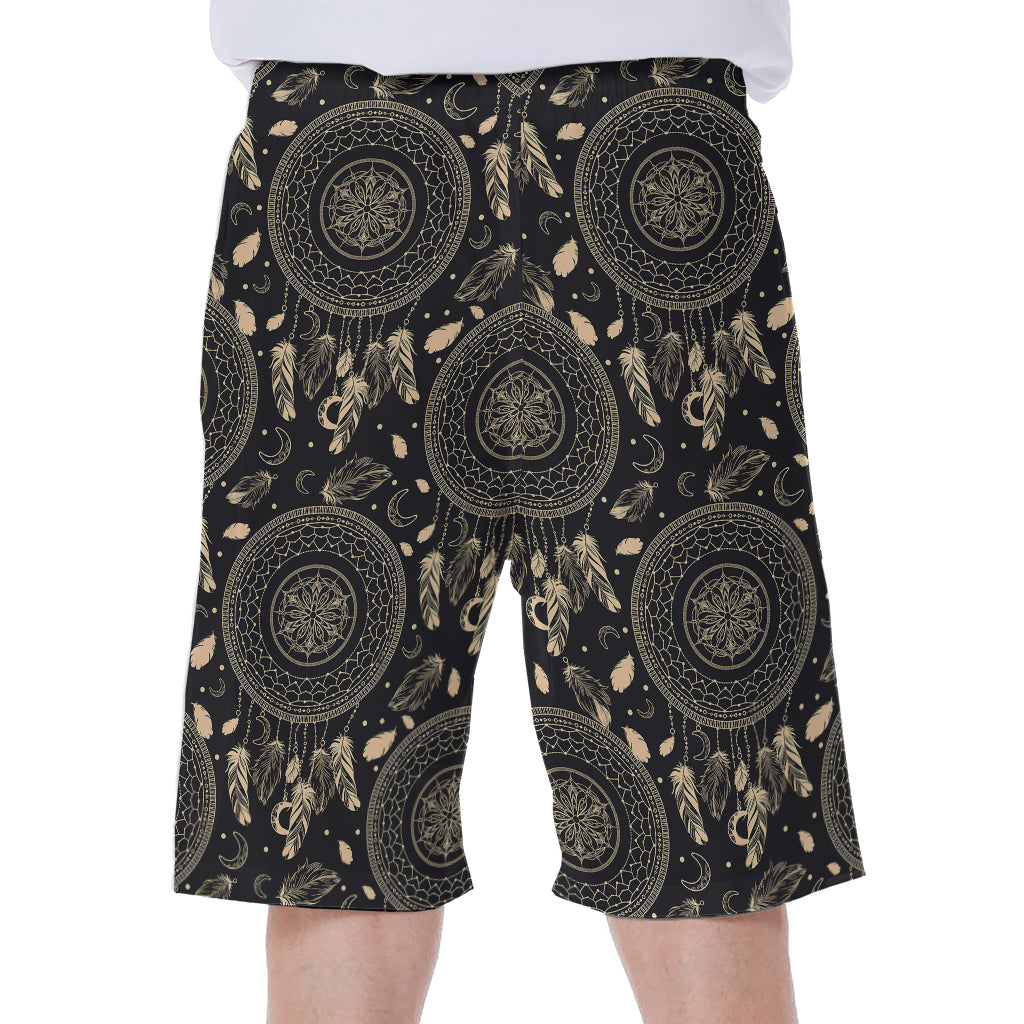 Vintage Native Dream Catcher Print Men's Beach Shorts