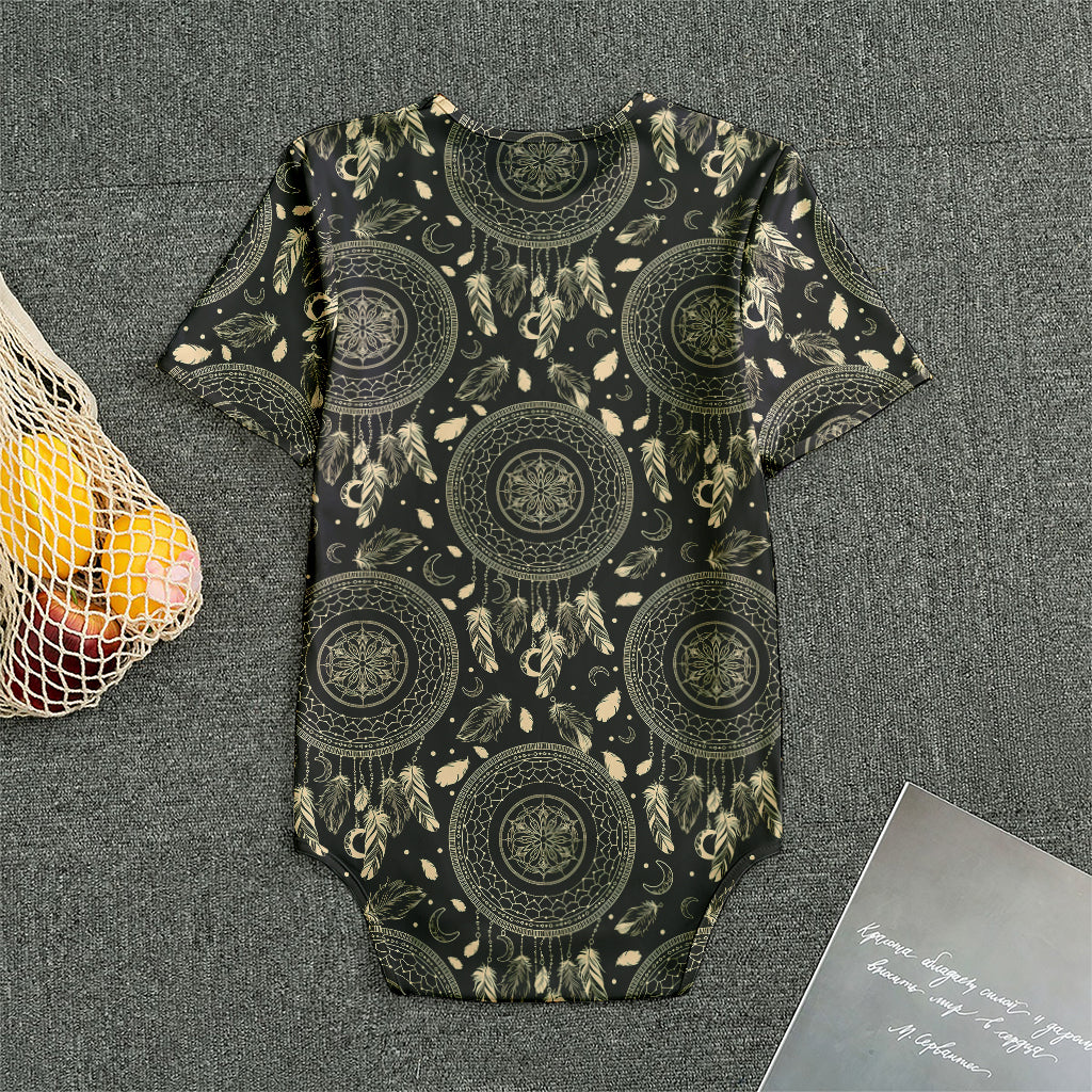 Vintage Native Dream Catcher Print Men's Bodysuit