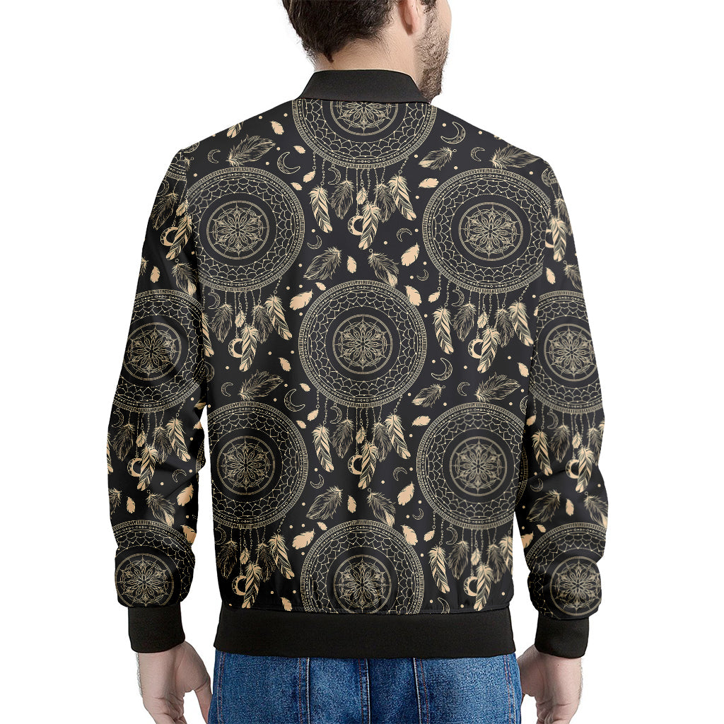 Vintage Native Dream Catcher Print Men's Bomber Jacket